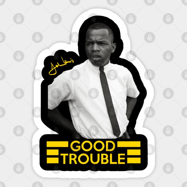 Good Trouble Sticker by darklordpug